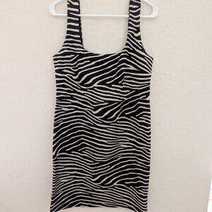 H&M Animal Print Bodycon Y2K Dress NWT Size L